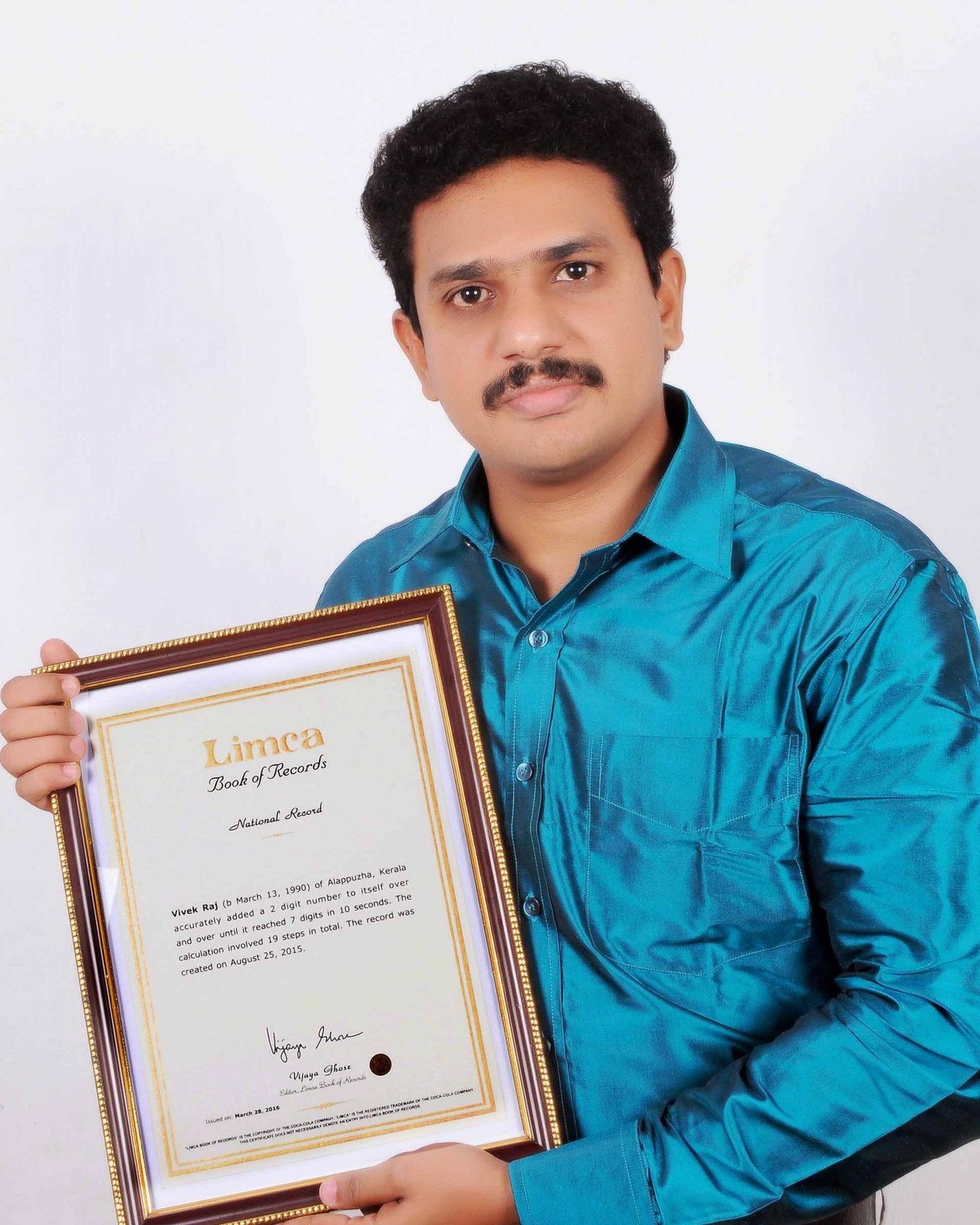 Holder of Limca Book of Records