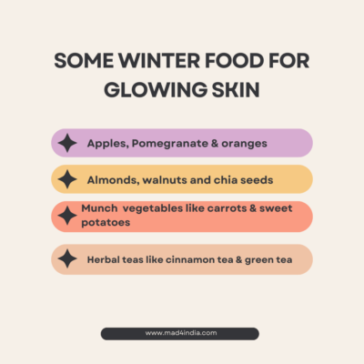 Winter food for glowing skin